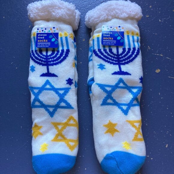 Hanukkah Socks NWT, Set of 2 - Picture 1 of 3